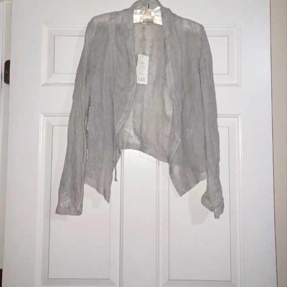 COPY - Eileen Fisher Gauze/Linen Jacket - Picture 1 of 6